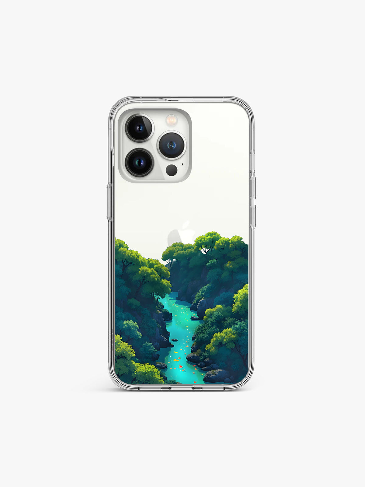 Amazon Nature inspired Printed Clear Silicone Cover