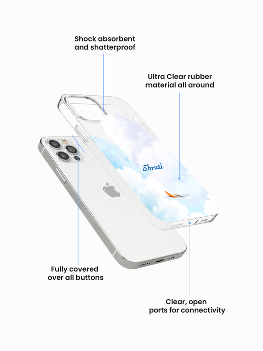 Aircraft Blupalette Name Printed Clear Silicone Cover