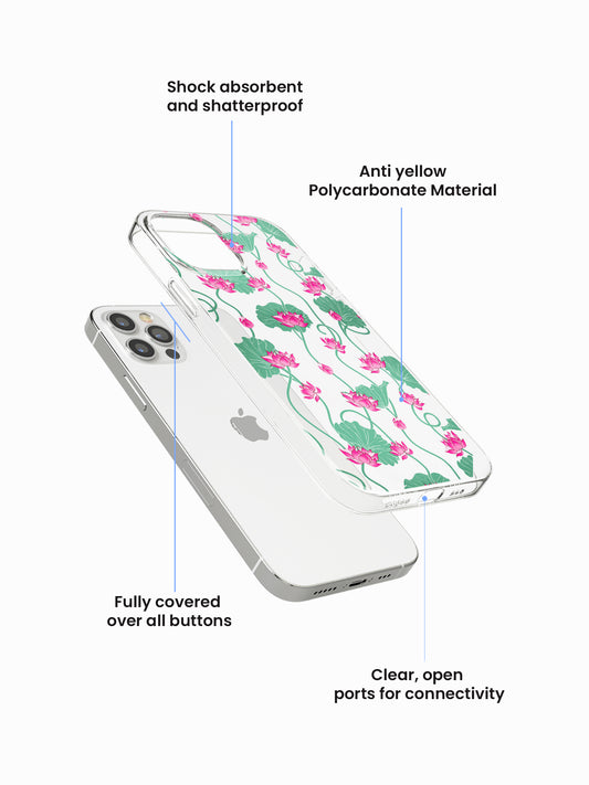 Ambhoja Nelumbo Anti-Yellow Clear Case