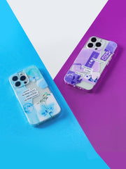 Aqua Scrap Silicone Case Cover