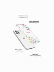 Azalea Garland Name Printed Clear Silicone Cover