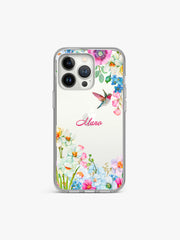 Azalea Garland Name Printed Clear Silicone Cover