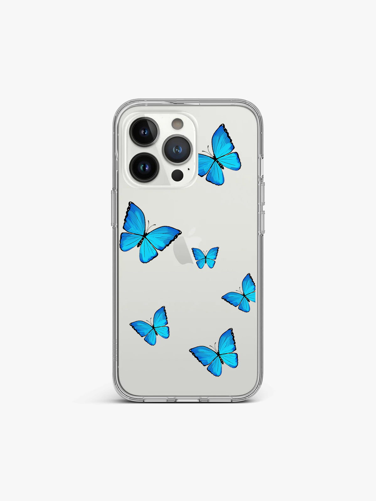 Blue Butterfly Y2K Silicone Case Cover