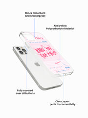 Babe you got this Retro Printed Anti-Yellow Clear Case