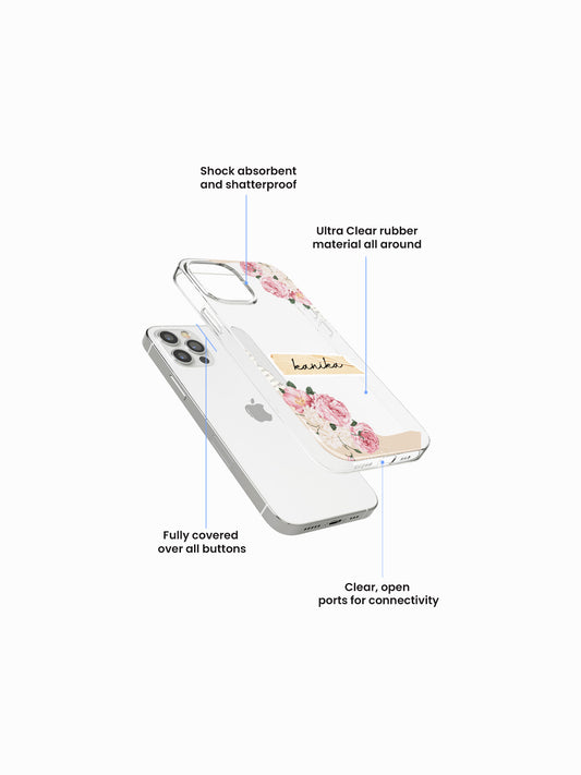 Beryl Oshibana Name Printed Clear Silicone Cover