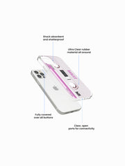 Circa Cassette Music Name Printed Clear Silicone Cover