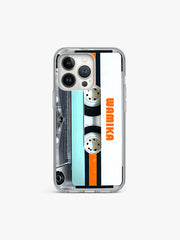 Compact Cassette Music Name Printed Clear Silicone Cover