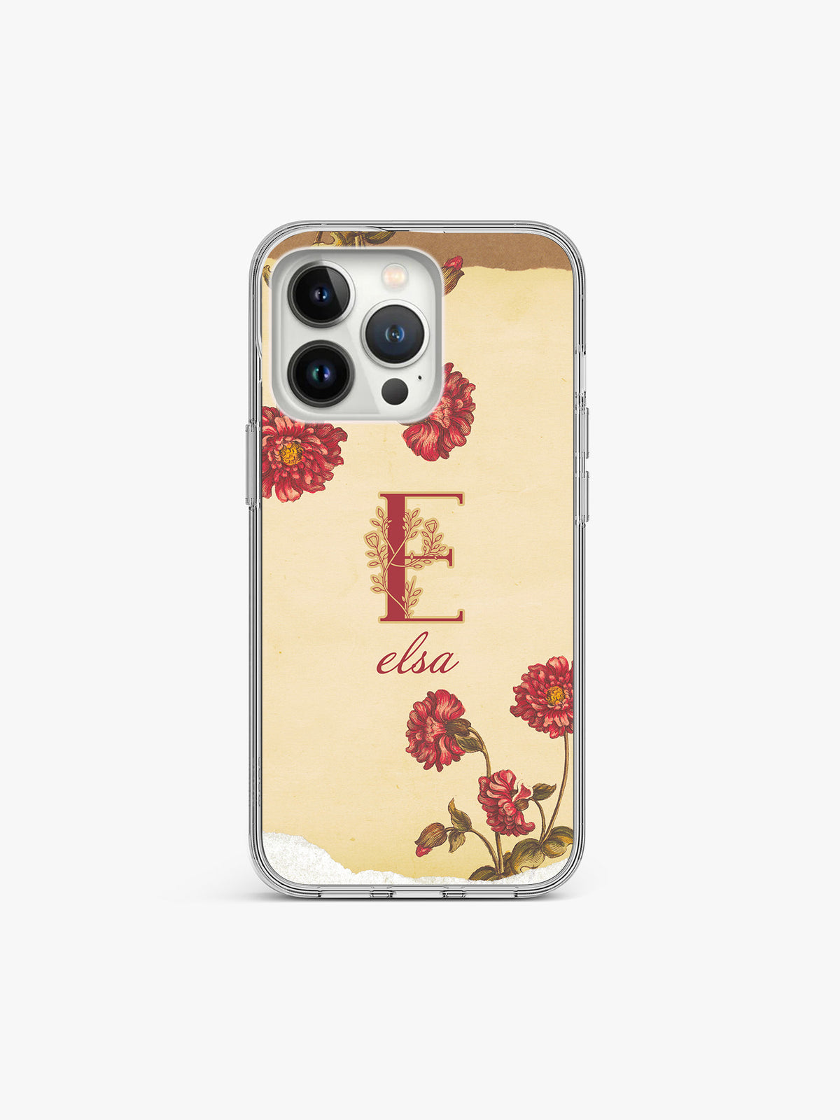 Corrugate Oshibana Name Printed Clear Silicone Cover