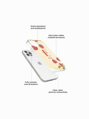 Corrugate Oshibana Name Printed Clear Silicone Cover