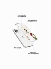 Crump Oshibana Name Printed Clear Silicone Cover