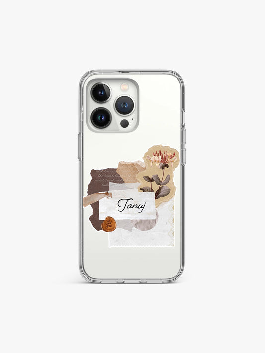Cypress Oshibana Name Printed Clear Silicone Cover