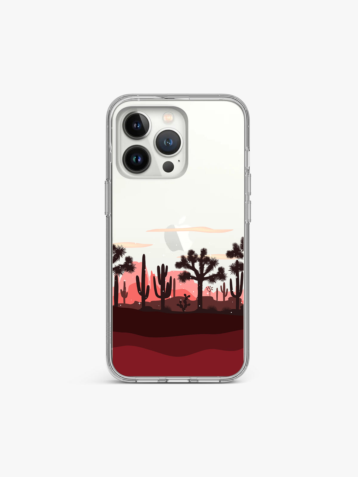 Desert Nature inspired Printed Clear Silicone Cover