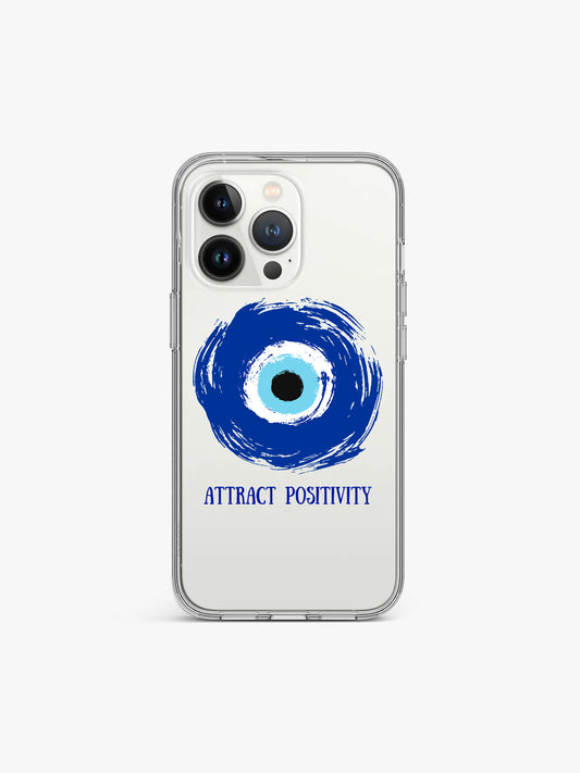 Attract positivity Evil's Eye Silicone Case Cover