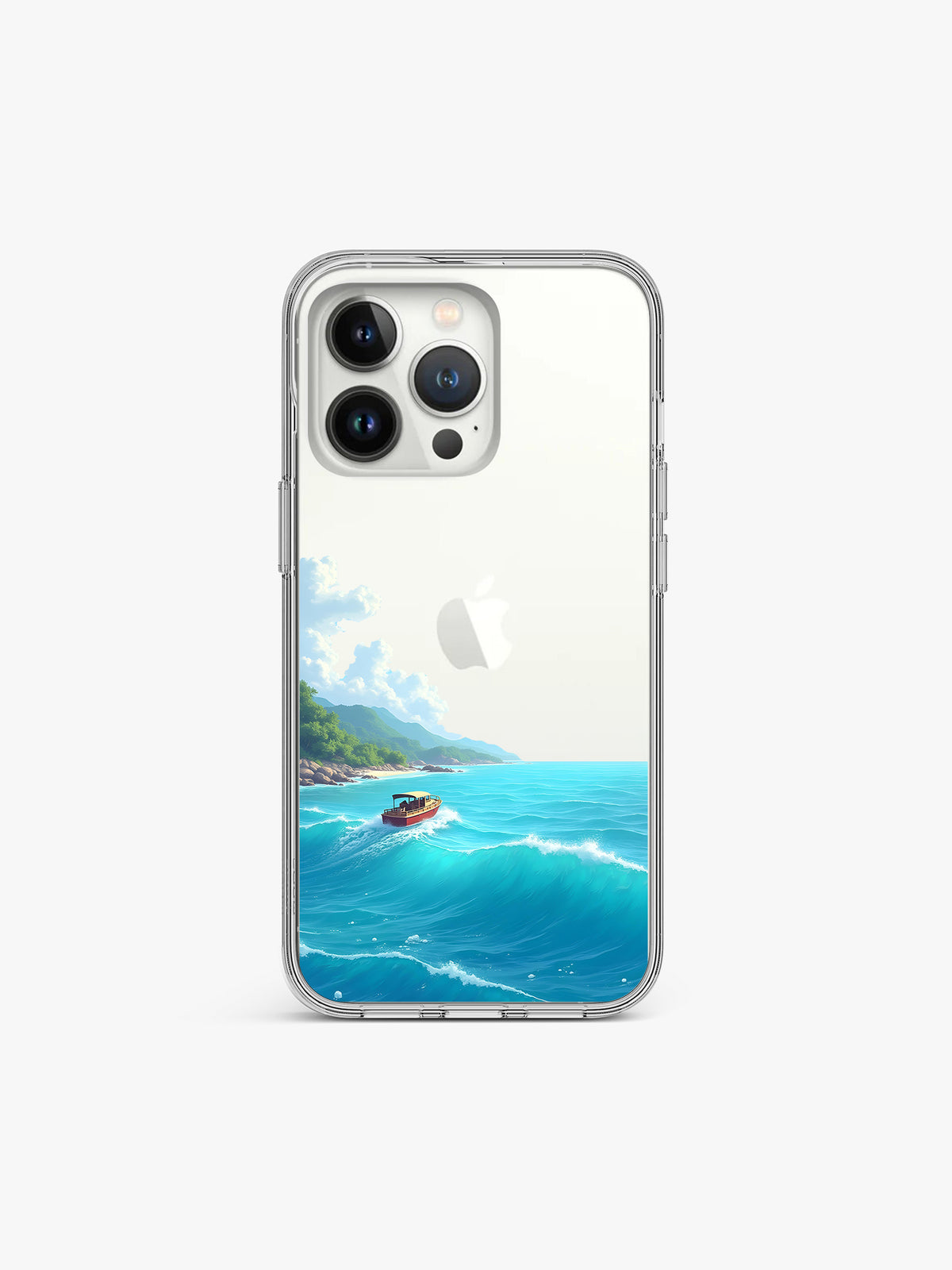 Ferry Nature inspired Printed Clear Silicone Cover