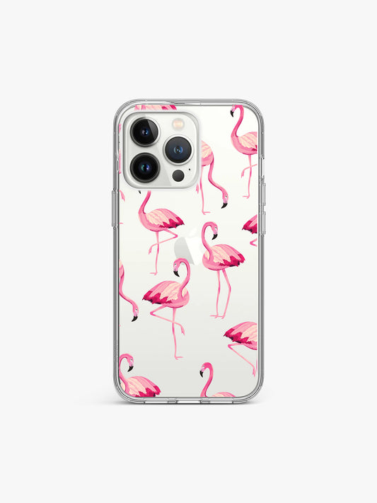 Flamingo Pattern Safari Silicone Case Cover