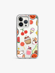 Fruity foodie Sticker Printed Clear Silicone Cover