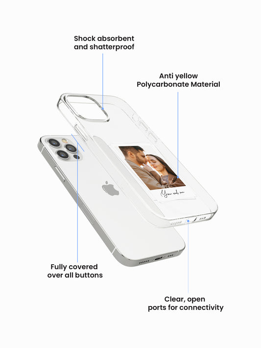 Forever love Polaroid Custom Printed Anti-Yellow Clear Case