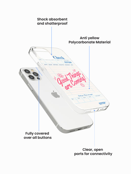 Good things Retro Anti-Yellow Clear Case
