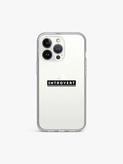 Introvert Phrase Silicone Case Cover