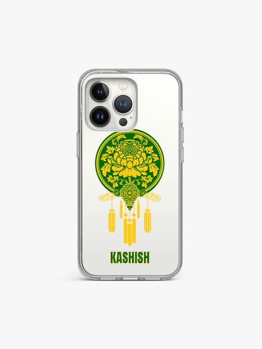 Folk Good Luck Name Printed Clear Silicone Cover