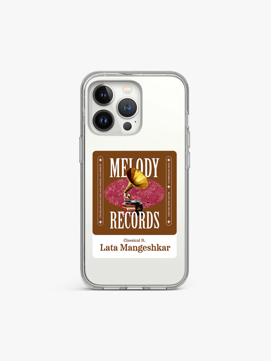 Melody Album Name Printed Clear Silicone Cover