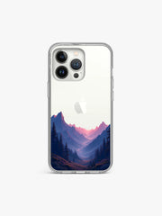 Peak Nature inspired Printed Clear Silicone Cover