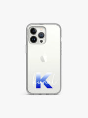 Initial gradient Name Printed Clear Silicone Cover