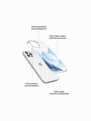 Avalanche Nature inspired Printed Clear Silicone Cover