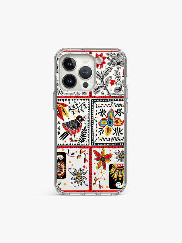 Patch Kalamkari Silicone Case Cover