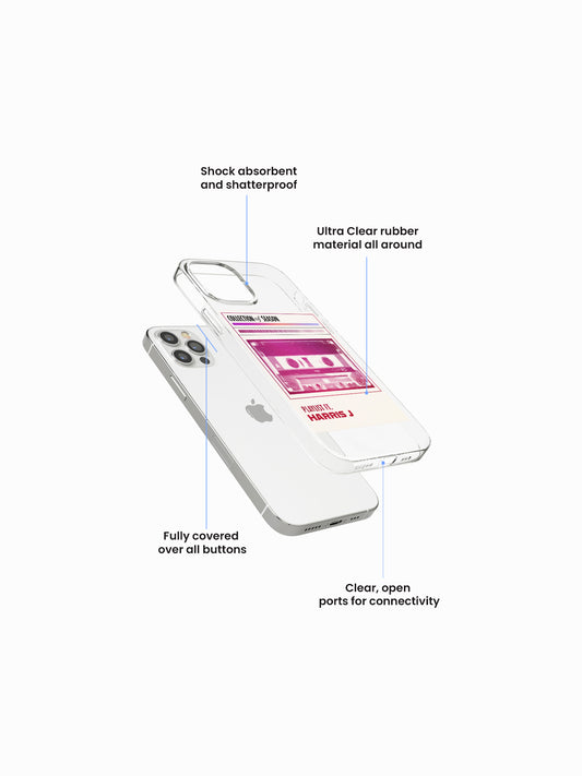 Playlist Album Name Printed Clear Silicone Cover