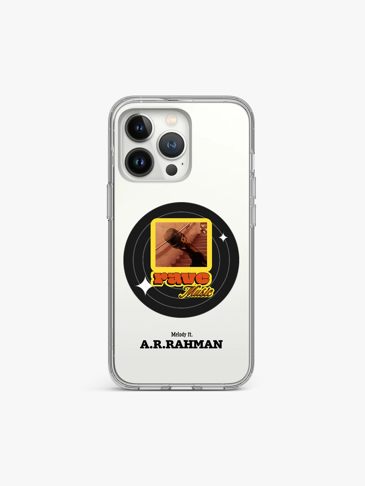 Rave Music Album Name Printed Clear Silicone Cover