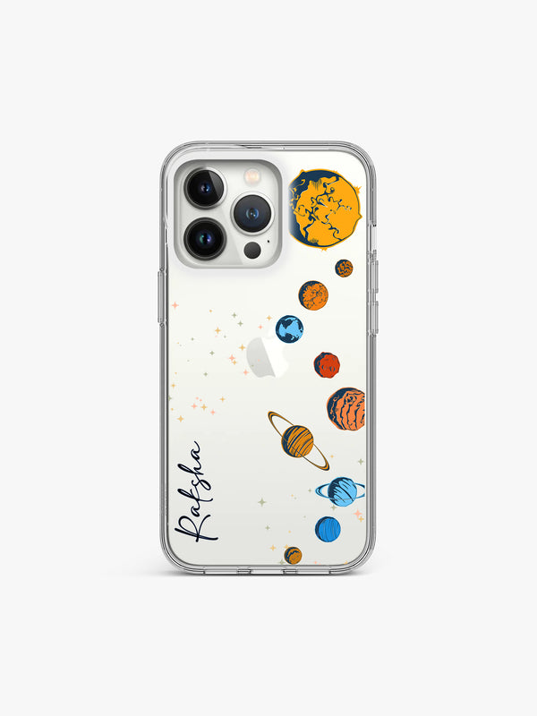 Solar line Dreamy Name Printed Clear Silicone Cover