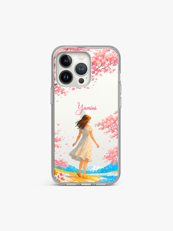 Cherry Soul Trail Name Printed Clear Silicone Cover