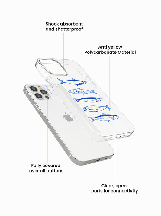 Salmon Blupalette Anti-Yellow Clear Case