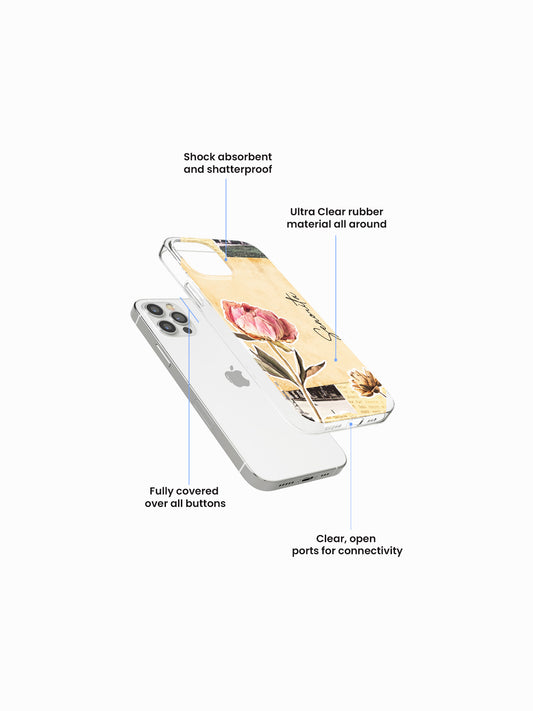 Scratch Oshibana Name Printed Clear Silicone Cover