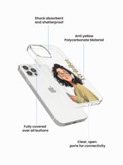 Smarty Girliecore Name Printed Anti-Yellow Clear Case