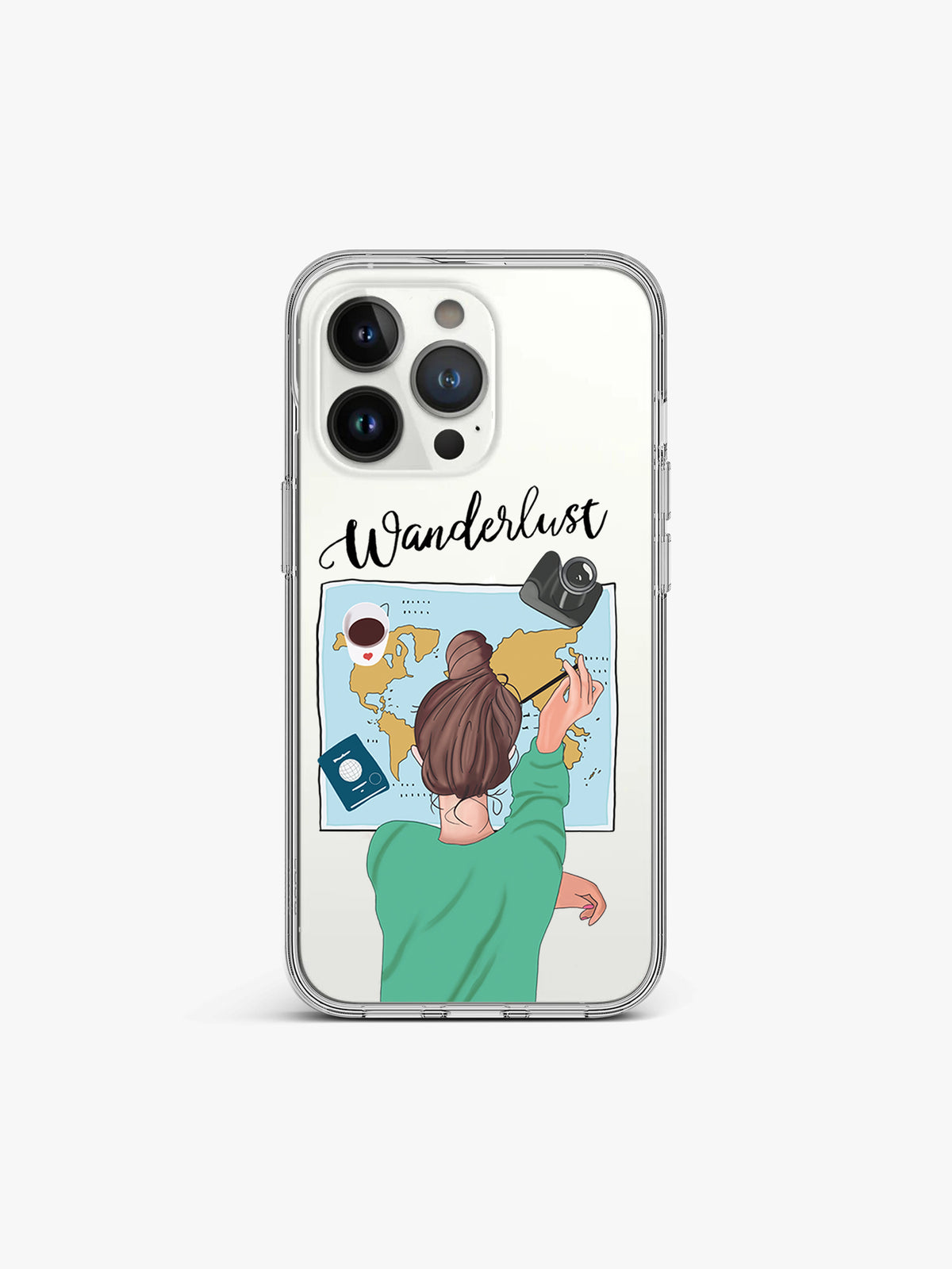 Wander girl Travel Silicone Case Cover