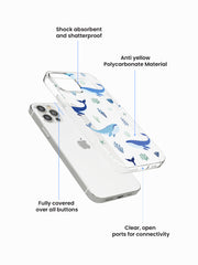 Whale Ocean Anti-Yellow Clear Case