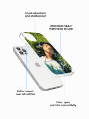 Pixie Illustrae Name Printed Clear Silicone Cover