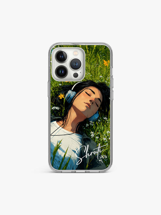 Pixie Illustrae Name Printed Clear Silicone Cover