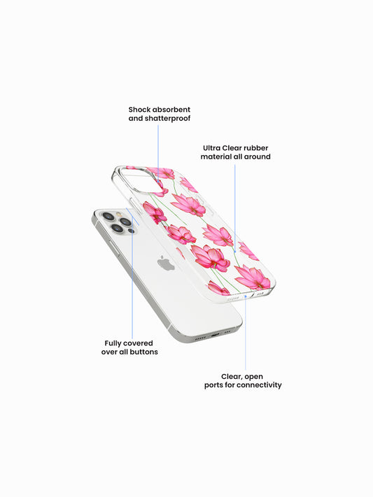 Abstract Nelumbo Silicone Case Cover