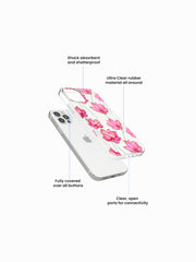 Abstract Nelumbo Silicone Case Cover