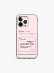 Love letter Retro Anti-Yellow Clear Case