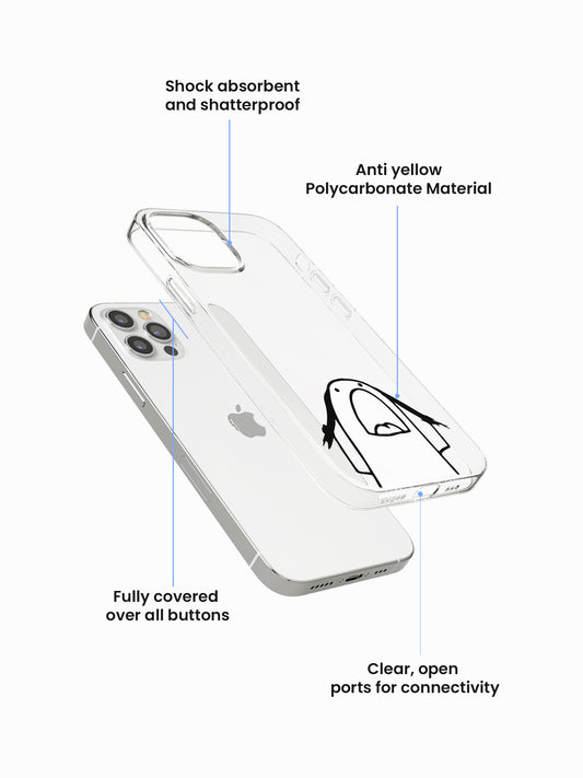 Angry Stickman Anti-Yellow Clear Case