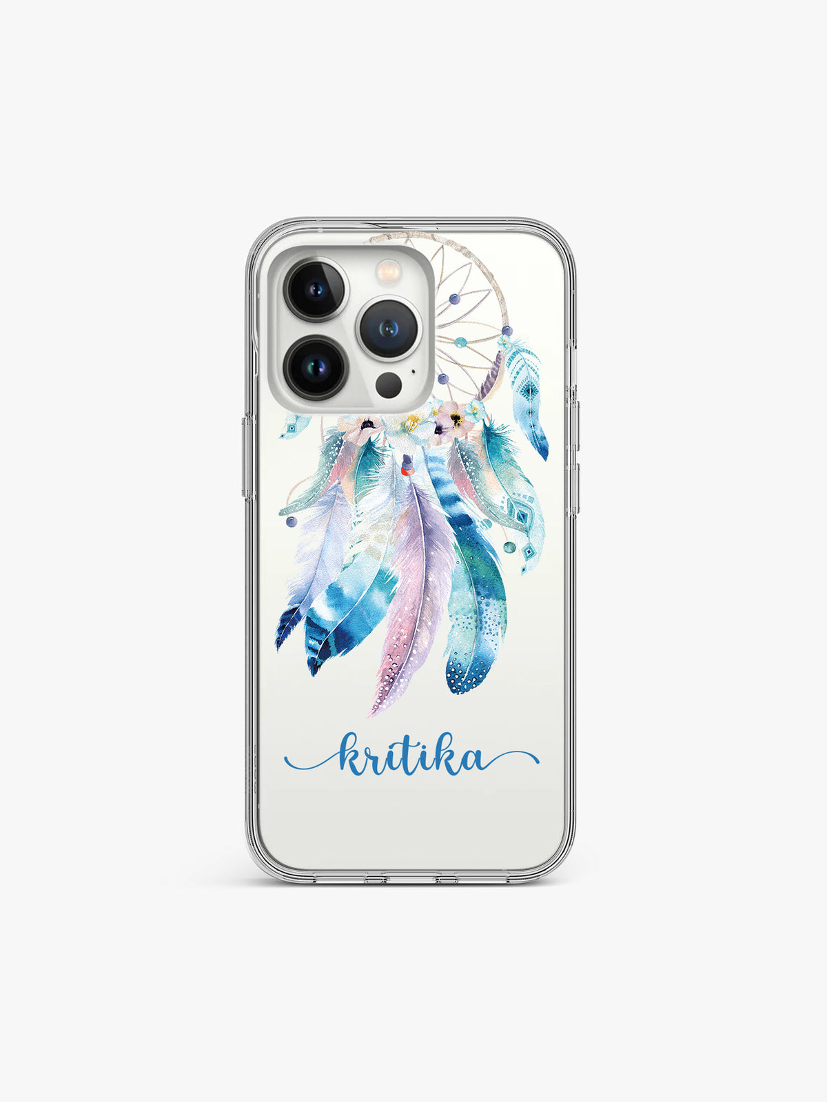 Dream Catcher Name Printed Clear Silicone Cover