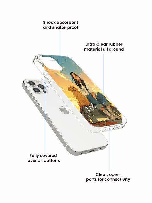 Soft Chaos Illustrae Name Printed Clear Silicone Cover