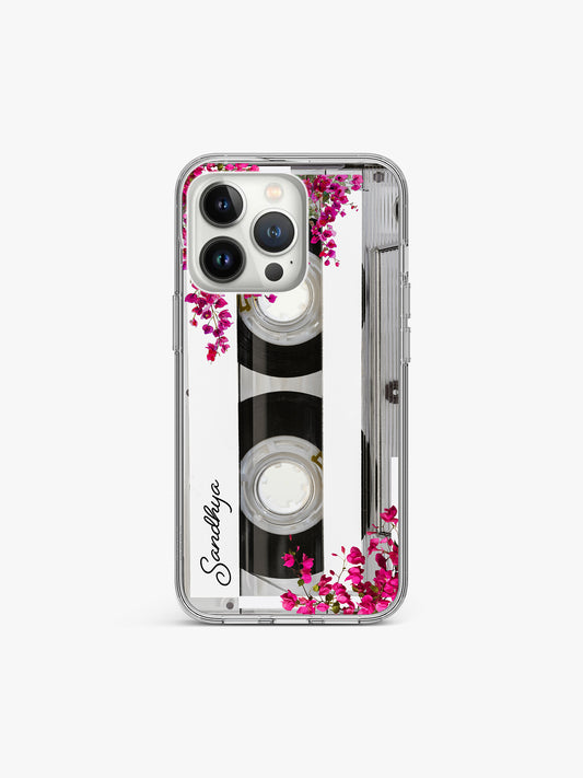 Bougainvillea Bloomtape Name Printed Clear Silicone Cover
