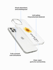 Blossom Name Printed Anti-Yellow Clear Case