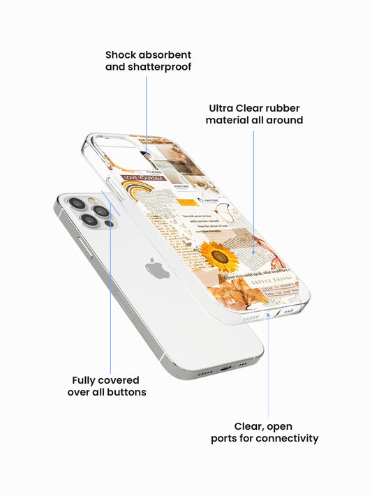 Brown Board aesthetic Silicone Case Cover
