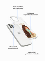 Bubbly Girliecore Name Printed Anti-Yellow Clear Case